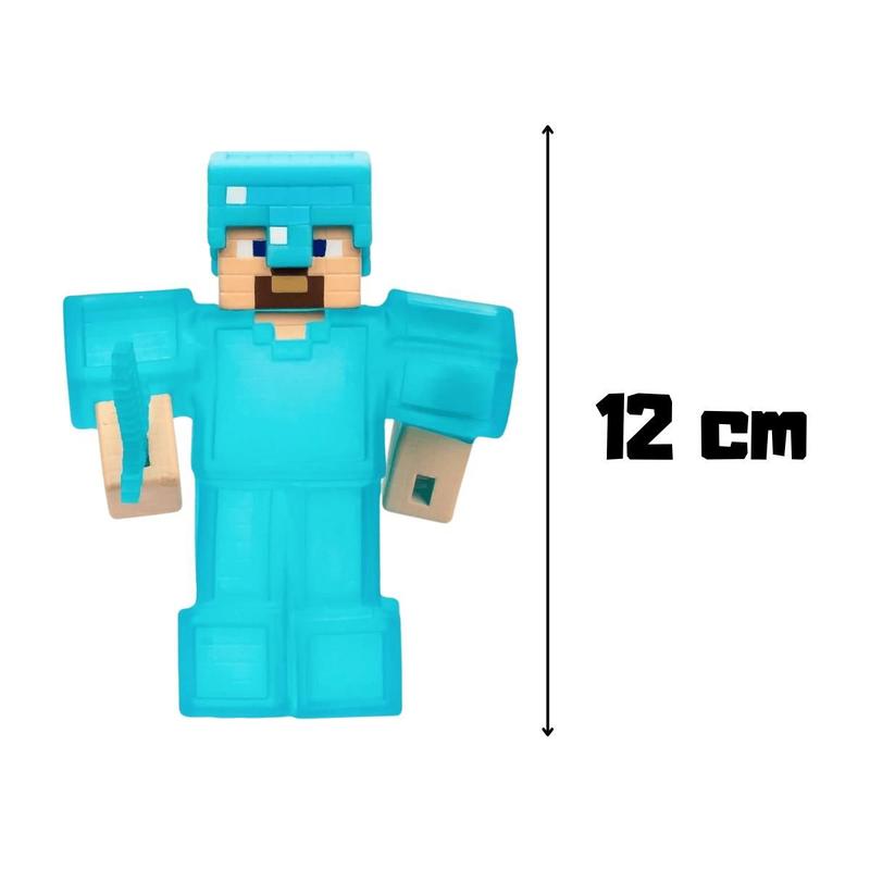 Boneco Steve Elástico Minecraft Goo Jit Zu Sunny 4402